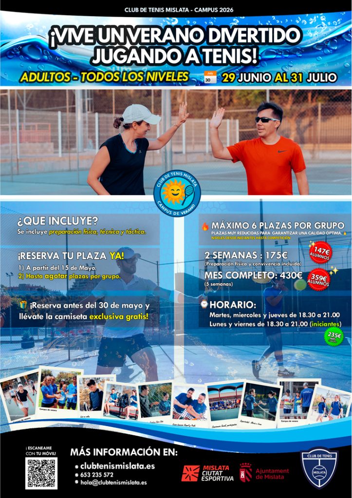 campus tenis adultos